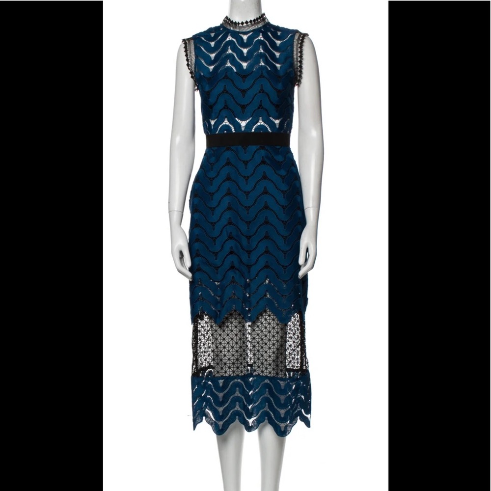 Self Portrait Lace Midi Dress